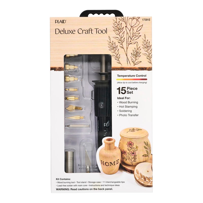 Plaid Decorative 15 pc. Wood Burning Set - Image 1